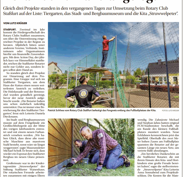 15.05.2025 – Volksstimme „Bezahlt und Hand angelegt“